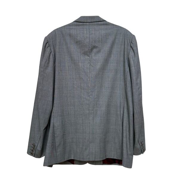 Kiton Grey Plaid Designer Sport Coat 58 EU / 48 US - Picture 3 of 11